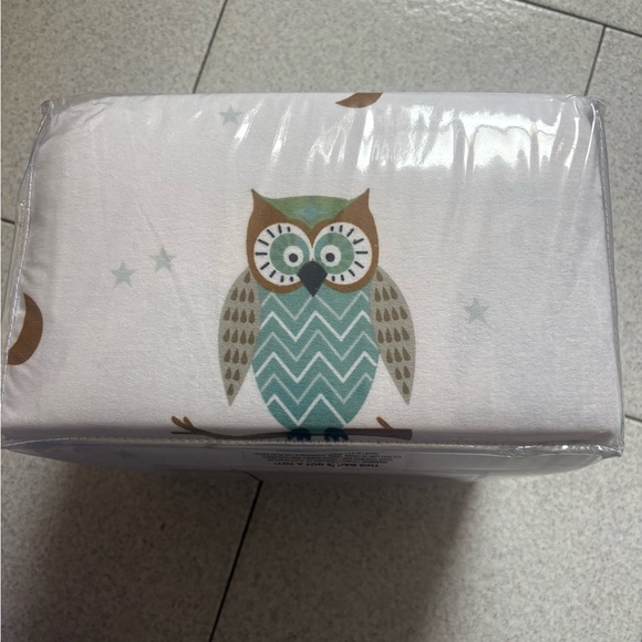 Owl Flannel Sheet Set - King Size - Picture 3 of 4